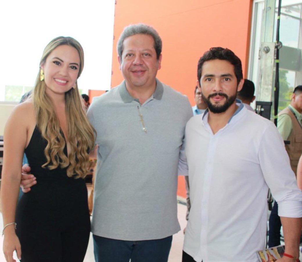 Karol Ortigoza, Presidenta de la Asamblea del Huila; Luis Enrique Dussán, Gobernador del Huila y Virgilio Huergo, Diputado.
